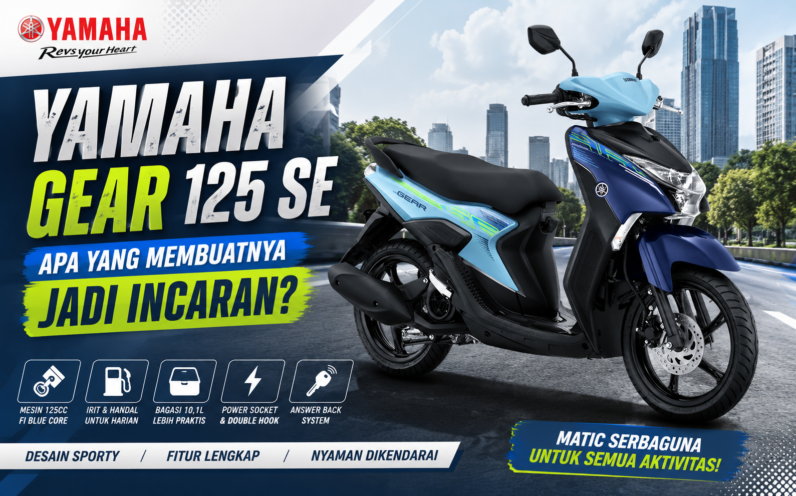 Yamaha Gear 125 SE : Apa yang Membuatnya Jadi Incaran?