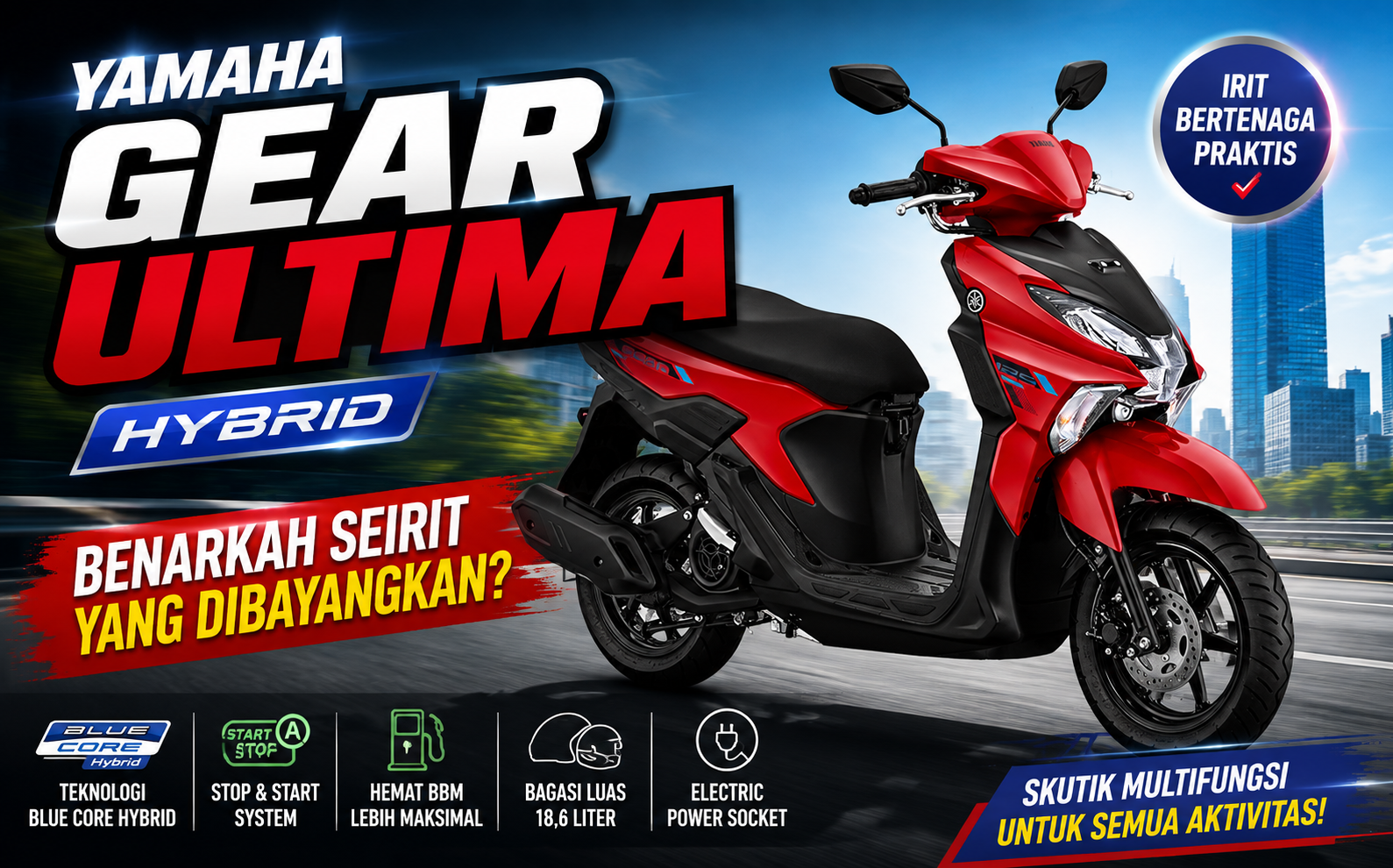 Yamaha Gear Ultima Hybrid : Benarkah Seirit yang Dibayangkan?