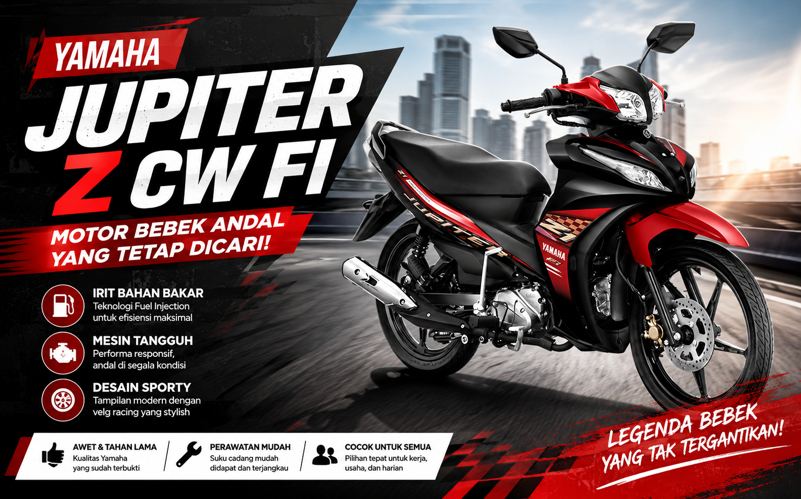 Yamaha Jupiter Z CW FI, Motor Bebek Andal yang Tetap Dicari