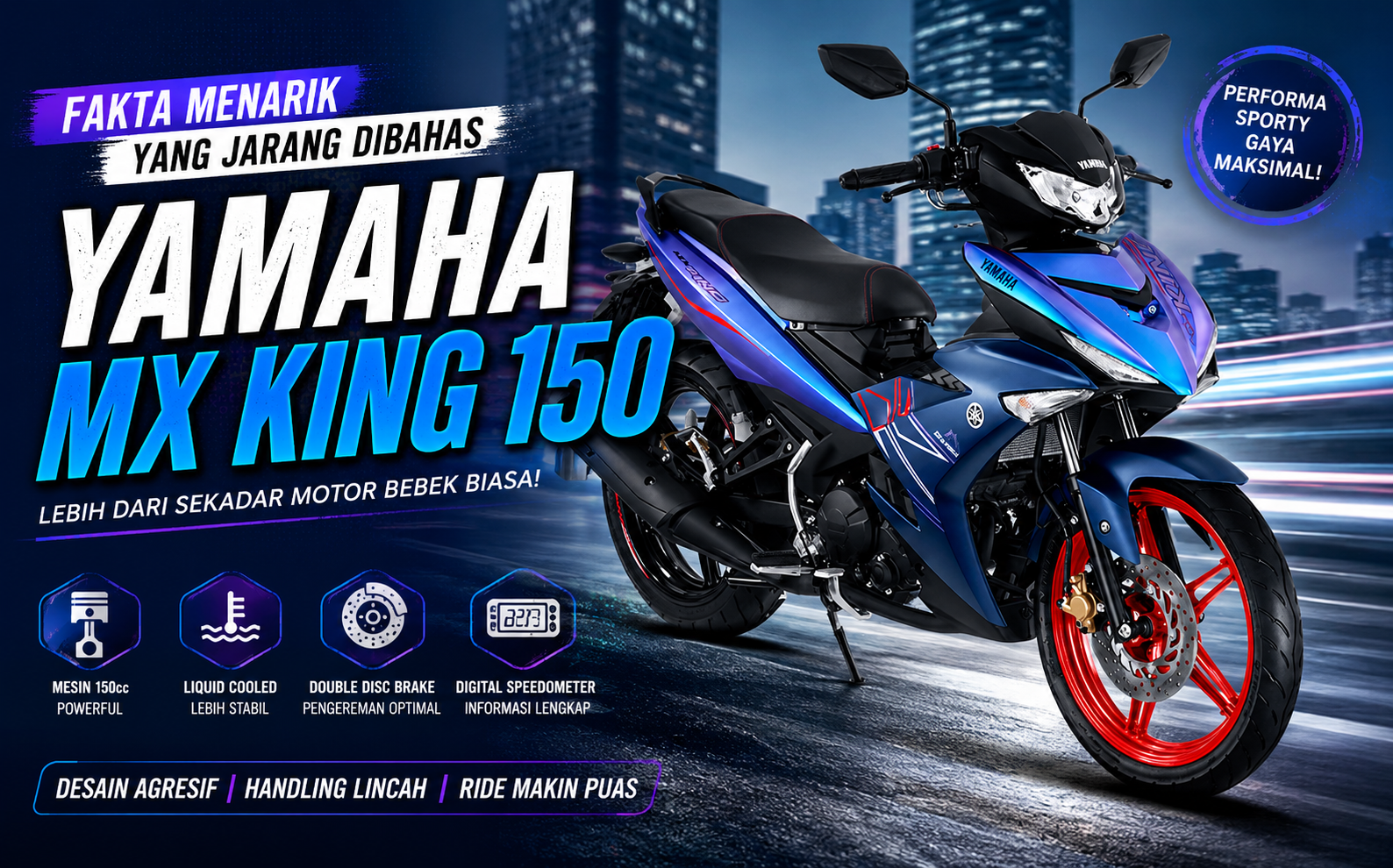 Yamaha MX King 150 : Fakta Menarik yang Jarang Dibahas