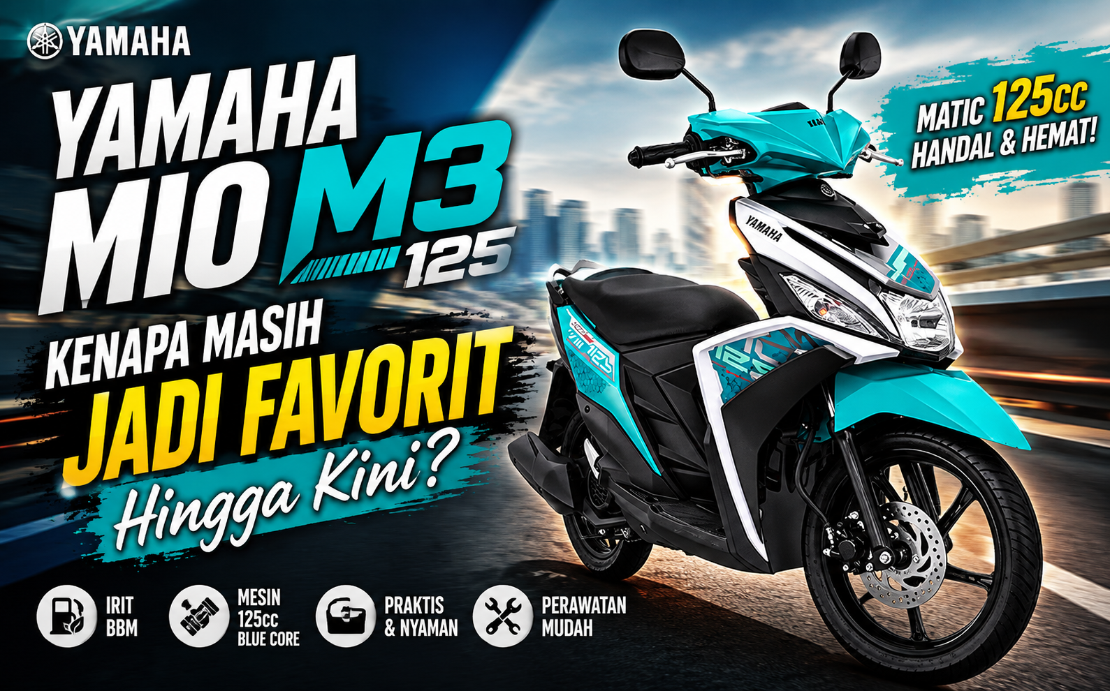 Yamaha Mio M3 125, Kenapa Masih Jadi Favorit Hingga Kini?