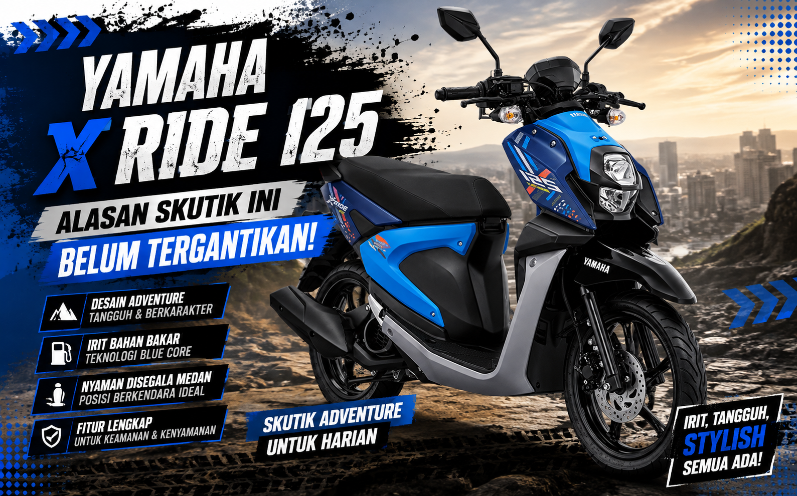 Yamaha X Ride 125 : Alasan Skutik Ini Belum Tergantikan