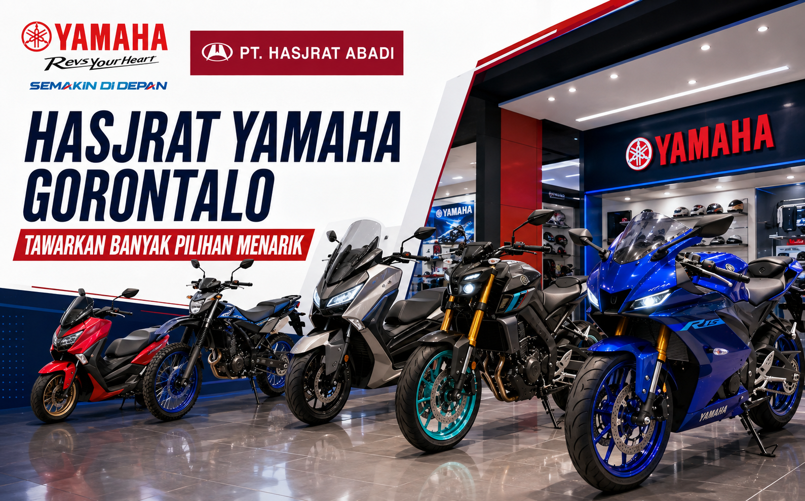 Hasjrat Yamaha Gorontalo Tawarkan Banyak Pilihan Menarik