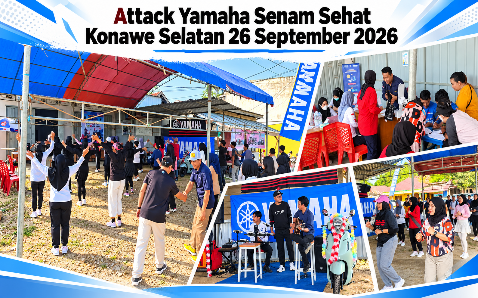 Attack Yamaha Senam Sehat Konawe Selatan