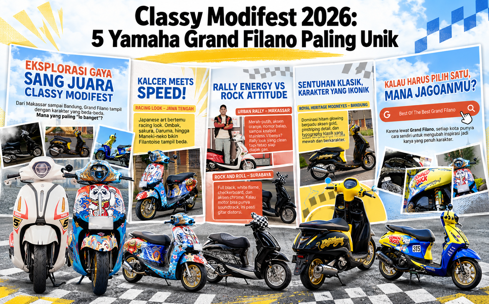Classy Modifest 2026 5 Yamaha Grand Filano Paling Unik