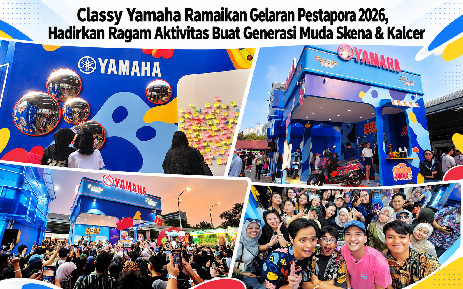 Classy Yamaha Ramaikan Gelaran Pestapora 2026, Hadirkan Ragam Aktivitas Buat Generasi Muda Skena & Kalcer