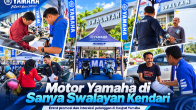 Motor Yamaha di Sanya Swalayan Kendari