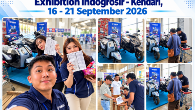 Pameran Motor Yamaha di Indogrosir Kendari