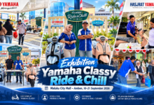 Pameran Motor Yamaha di Maluku City Mall Ambon