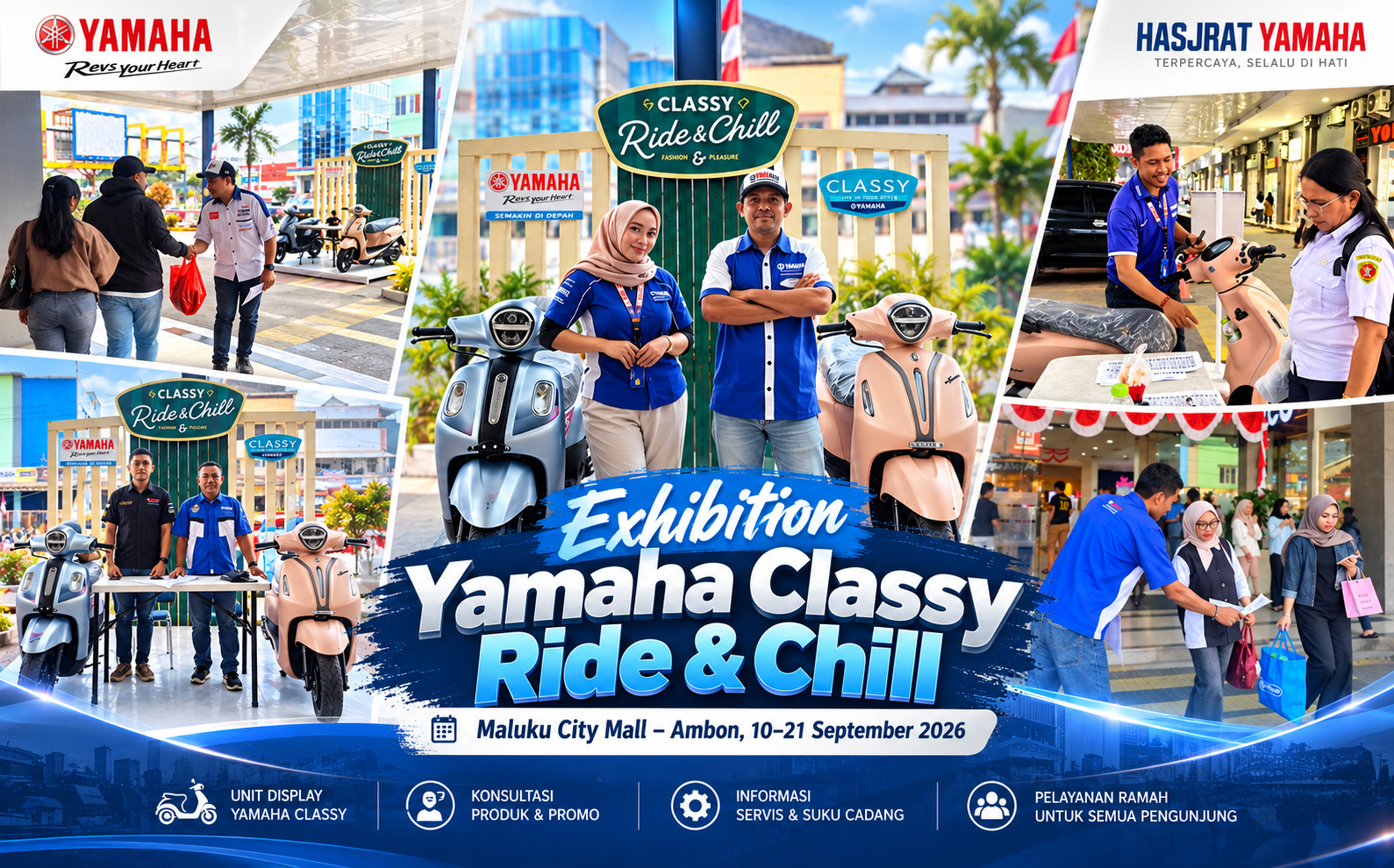 Pameran Motor Yamaha di Maluku City Mall Ambon, Cek Pilihan
