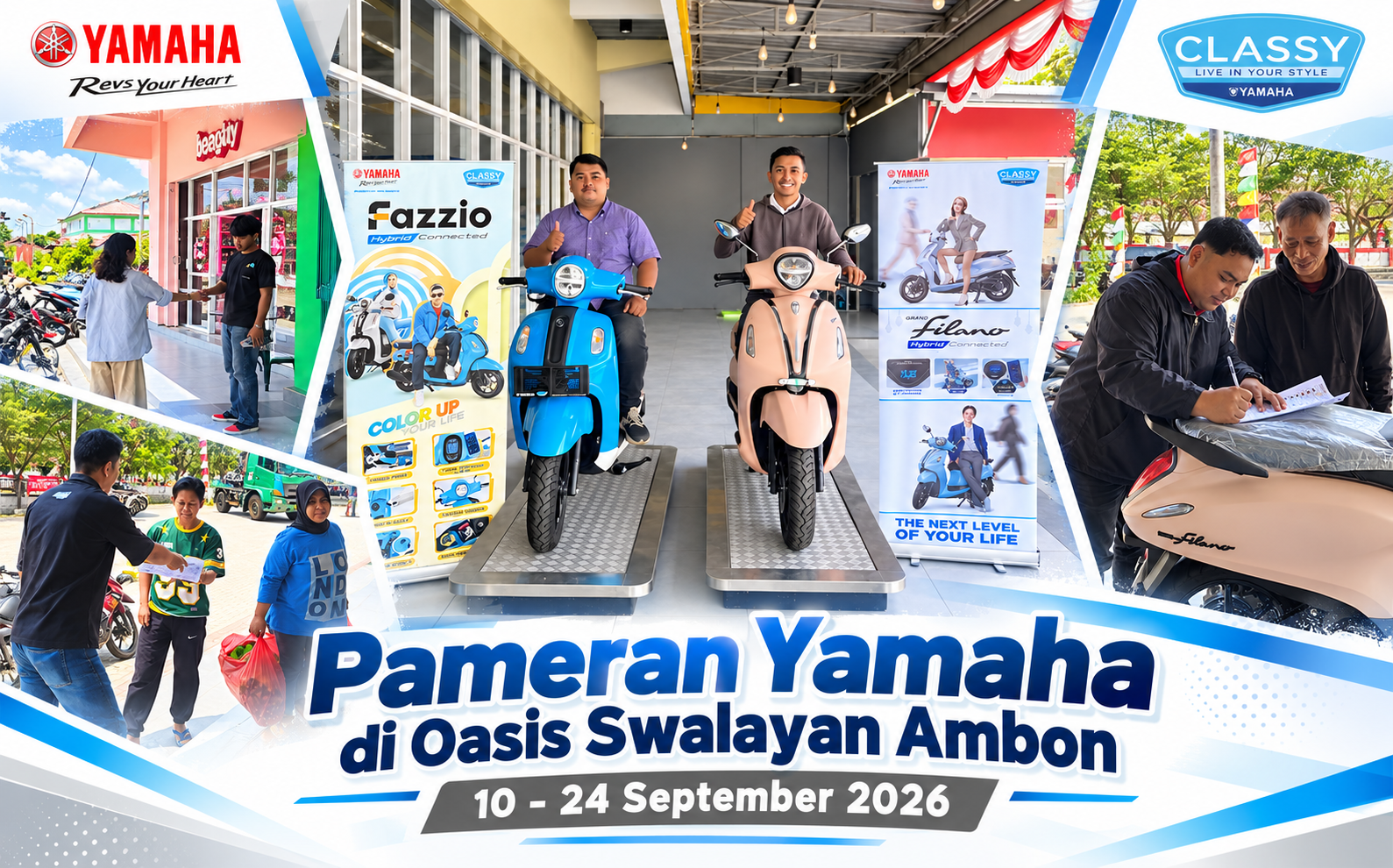 Pameran Yamaha di Oasis Swalayan Ambon: Fazzio dan Filano